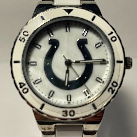 Indianapolis Colts NFL Stainless Steel PEARL Women's Watch !!!NEW!!! - Picture 8 of 8